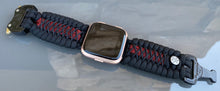 Load image into Gallery viewer, Paracord Watch Band compatible with Fitbit Versa 1, Versa Lite, Versa 2, Versa 3, Versa 4, Sense, Sense 2 (watch not included).