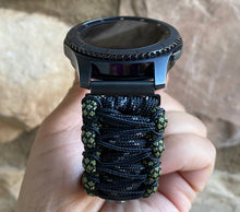 Load image into Gallery viewer, Samsung Galaxy Watch Band, Galaxy 42mm, Galaxy 46mm, Gear S3 Frontier, Gear S3 Classic, Gear Sport, 550 Paracord Watch Band.