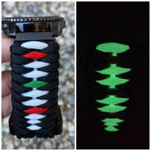 Load image into Gallery viewer, Samsung Galaxy Watch Band, Galaxy 42mm, Galaxy 46mm, Gear S3 Frontier, Gear S3 Classic, Gear Sport, 550 Paracord Watch Band.