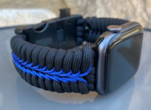 Lade das Bild in den Galerie-Viewer, Paracord Watch Band compatible with Apple Watch Series 1, 2, 3, 4, 5, 6, 7 & SE (watch not included)