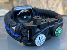 Lade das Bild in den Galerie-Viewer, Paracord Watch Band compatible with Apple Watch Series 1, 2, 3, 4, 5, 6, 7 & SE (watch not included)