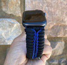 Lade das Bild in den Galerie-Viewer, Paracord Watch Band compatible with Apple Watch Series 1, 2, 3, 4, 5, 6, 7 & SE (watch not included)