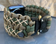 Lade das Bild in den Galerie-Viewer, Paracord Watch Band compatible with Apple Watch Series 1, 2, 3, 4, 5, 6, 7, 8, Ultra & SE (watch not included)