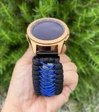 Load image into Gallery viewer, Samsung Galaxy Watch Band, Galaxy 42mm, Galaxy 46mm, Gear S3 Frontier, Gear S3 Classic, Gear Sport, 550 Paracord Watch Band.