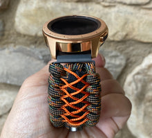 Load image into Gallery viewer, Samsung Galaxy Watch Band, Galaxy 42mm, Galaxy 46mm, Gear S3 Frontier, Gear S3 Classic, Gear Sport, 550 Paracord Watch Band.