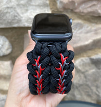Lade das Bild in den Galerie-Viewer, Paracord Watch Band compatible with Apple Watch Series 1, 2, 3, 4, 5, 6, 7 & SE (watch not included)