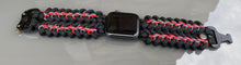 Lade das Bild in den Galerie-Viewer, Paracord Watch Band compatible with Apple Watch Series 1, 2, 3, 4, 5, 6, 7 & SE (watch not included)