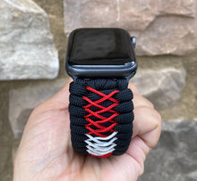 Lade das Bild in den Galerie-Viewer, Paracord Watch Band compatible with Apple Watch Series 1, 2, 3, 4, 5, 6, 7, 8, Ultra & SE (watch not included)