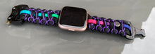 Lade das Bild in den Galerie-Viewer, Paracord Watch Band compatible with Fitbit Versa 1, Versa Lite, Versa 2, Versa 3, Versa 4, Sense, Sense 2 (watch not included).