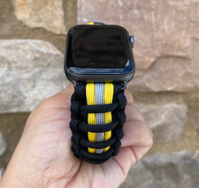 Load image into Gallery viewer, Personalized Paracord Watch Band for Apple Watch Series 1-11, Ultra, Ultra 2, Ultra 3, and SE (watch not included).