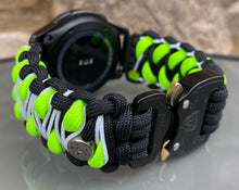 Load image into Gallery viewer, Samsung Galaxy Watch Band, Galaxy 42mm, Galaxy 46mm, Gear S3 Frontier, Gear S3 Classic, Gear Sport, 550 Paracord Watch Band.