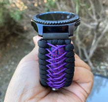 Load image into Gallery viewer, Samsung Galaxy Watch Band, Galaxy 42mm, Galaxy 46mm, Gear S3 Frontier, Gear S3 Classic, Gear Sport, 550 Paracord Watch Band.