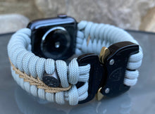 Cargar imagen en el visor de la galería, Paracord Watch Band compatible with Apple Watch Series 1, 2, 3, 4, 5, 6, 7, 8, Ultra & SE (watch not included)