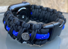 Lade das Bild in den Galerie-Viewer, Paracord Watch Band compatible with Apple Watch Series 1, 2, 3, 4, 5, 6, 7, 8, 9, 10, Ultra, Ultra 2 & SE (watch not included)