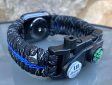 Lade das Bild in den Galerie-Viewer, Paracord Watch Band compatible with Apple Watch Series 1, 2, 3, 4, 5, 6, 7 & SE (watch not included)