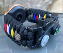 Load image into Gallery viewer, Paracord Watchband compatible with Samsung Galaxy Watch 3, Galaxy Watch 4, Galaxy Watch 5, Galaxy Watch 6 (watch not included)