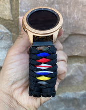 Load image into Gallery viewer, Paracord Watchband compatible with Samsung Galaxy Watch 3, Galaxy Watch 4, Galaxy Watch 5, Galaxy Watch 6 (watch not included)