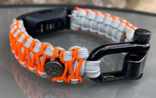 Load image into Gallery viewer, Paracord watch band personalized to replace bands for Fitbit Inspire, Fitbit Luxe, and Fitbit Alta (watch not included).