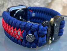 Lade das Bild in den Galerie-Viewer, Paracord Watch Band compatible with Apple Watch Series 1, 2, 3, 4, 5, 6, 7, 8, Ultra & SE (watch not included)