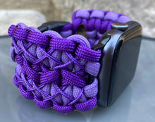 Lade das Bild in den Galerie-Viewer, Paracord Watch Band compatible with Apple Watch Series 1, 2, 3, 4, 5, 6, 7, 8, 9, Ultra, Ultra 2 & SE (watch not included)