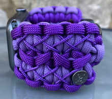Lade das Bild in den Galerie-Viewer, Paracord Watch Band compatible with Apple Watch Series 1, 2, 3, 4, 5, 6, 7, 8, 9, Ultra, Ultra 2 & SE (watch not included)