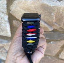 Lade das Bild in den Galerie-Viewer, Paracord Watch Band compatible with Apple Watch Series 1, 2, 3, 4, 5, 6, 7 & SE (watch not included)