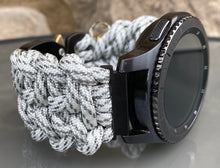 Load image into Gallery viewer, Samsung Galaxy Watch Band, Galaxy 42mm, Galaxy 46mm, Gear S3 Frontier, Gear S3 Classic, Gear Sport, 550 Paracord Watch Band.
