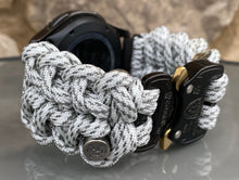 Load image into Gallery viewer, Samsung Galaxy Watch Band, Galaxy 42mm, Galaxy 46mm, Gear S3 Frontier, Gear S3 Classic, Gear Sport, 550 Paracord Watch Band.