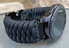 Load image into Gallery viewer, Samsung Galaxy Watch Band, Galaxy 42mm, Galaxy 46mm, Gear S3 Frontier, Gear S3 Classic, Gear Sport, 550 Paracord Watch Band.