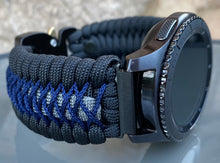 Load image into Gallery viewer, Samsung Galaxy Watch Band, Galaxy 42mm, Galaxy 46mm, Gear S3 Frontier, Gear S3 Classic, Gear Sport, 550 Paracord Watch Band.