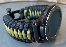 Load image into Gallery viewer, Samsung Galaxy Watch Band, Galaxy 42mm, Galaxy 46mm, Gear S3 Frontier, Gear S3 Classic, Gear Sport, 550 Paracord Watch Band.