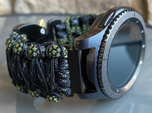 Load image into Gallery viewer, Samsung Galaxy Watch Band, Galaxy 42mm, Galaxy 46mm, Gear S3 Frontier, Gear S3 Classic, Gear Sport, 550 Paracord Watch Band.