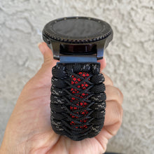 Load image into Gallery viewer, Samsung Galaxy Watch Band, Galaxy 42mm, Galaxy 46mm, Gear S3 Frontier, Gear S3 Classic, Gear Sport, 550 Paracord Watch Band.