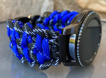 Load image into Gallery viewer, Samsung Galaxy Watch Band, Galaxy 42mm, Galaxy 46mm, Gear S3 Frontier, Gear S3 Classic, Gear Sport, 550 Paracord Watch Band.