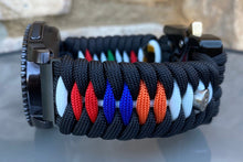 Load image into Gallery viewer, Samsung Galaxy Watch Band, Galaxy 42mm, Galaxy 46mm, Gear S3 Frontier, Gear S3 Classic, Gear Sport, 550 Paracord Watch Band.