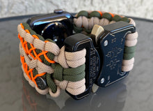 Lade das Bild in den Galerie-Viewer, Paracord Watch Band compatible with Apple Watch Series 1, 2, 3, 4, 5, 6, 7 & SE (watch not included)