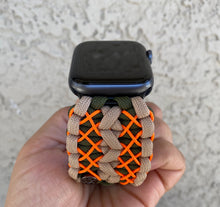 Lade das Bild in den Galerie-Viewer, Paracord Watch Band compatible with Apple Watch Series 1, 2, 3, 4, 5, 6, 7 & SE (watch not included)