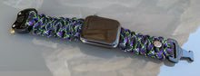 Charger l'image dans la galerie, Paracord Watch Band compatible with Apple Watch Series 1, 2, 3, 4, 5, 6, 7 & SE (watch not included)