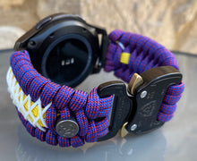 Load image into Gallery viewer, Samsung Galaxy Watch Band, Galaxy 42mm, Galaxy 46mm, Gear S3 Frontier, Gear S3 Classic, Gear Sport, 550 Paracord Watch Band.