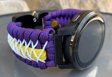 Load image into Gallery viewer, Paracord Watch Band compatible with Garmin Approach S12, Approach S40, Approach S42, D2 Air, Vivoactive 3S, Vivoactive 3, Vivoactive 3 Music, Vivoactive 4S, Vivoactive 4, Venu, Venu 2S, Venu 2, Venu SQ, Venu Music (watch not included)