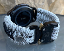 Load image into Gallery viewer, Samsung Galaxy Watch Band, Galaxy 42mm, Galaxy 46mm, Gear S3 Frontier, Gear S3 Classic, Gear Sport, 550 Paracord Watch Band.