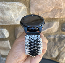 Load image into Gallery viewer, Samsung Galaxy Watch Band, Galaxy 42mm, Galaxy 46mm, Gear S3 Frontier, Gear S3 Classic, Gear Sport, 550 Paracord Watch Band.