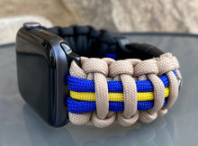 Cargar imagen en el visor de la galería, Paracord Watch Band compatible with Apple Watch Series 1, 2, 3, 4, 5, 6, 7, 8, 9, Ultra, Ultra 2 & SE (watch not included)