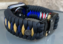 Load image into Gallery viewer, Paracord Watch Band compatible with Apple Watch Series 1, 2, 3, 4, 5, 6, 7, 8, 9, Ultra, Ultra 2 & SE (watch not included)
