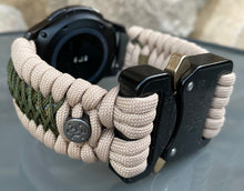 Load image into Gallery viewer, Samsung Galaxy Watch Band, Galaxy 42mm, Galaxy 46mm, Gear S3 Frontier, Gear S3 Classic, Gear Sport, 550 Paracord Watch Band.