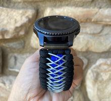 Load image into Gallery viewer, Samsung Galaxy Watch Band, Galaxy 42mm, Galaxy 46mm, Gear S3 Frontier, Gear S3 Classic, Gear Sport, 550 Paracord Watch Band.