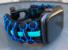 Cargar imagen en el visor de la galería, Paracord Watch Band compatible with Apple Watch Series 1, 2, 3, 4, 5, 6, 7 & SE (watch not included)