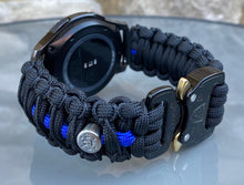 Load image into Gallery viewer, Samsung Galaxy Watch Band, Galaxy 42mm, Galaxy 46mm, Gear S3 Frontier, Gear S3 Classic, Gear Sport, 550 Paracord Watch Band.