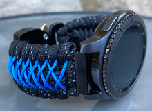 Load image into Gallery viewer, Samsung Galaxy Watch Band, Galaxy 42mm, Galaxy 46mm, Gear S3 Frontier, Gear S3 Classic, Gear Sport, 550 Paracord Watch Band.