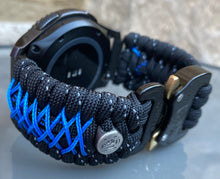 Load image into Gallery viewer, Samsung Galaxy Watch Band, Galaxy 42mm, Galaxy 46mm, Gear S3 Frontier, Gear S3 Classic, Gear Sport, 550 Paracord Watch Band.